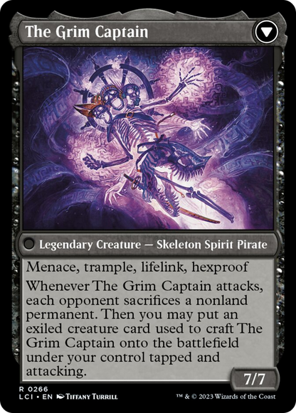 Throne of the Grim Captain // The Grim Captain [The Lost Caverns of Ixalan] Foil