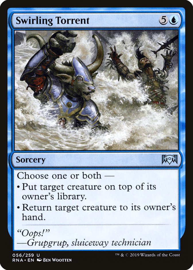 Swirling Torrent [Ravnica Allegiance] Foil