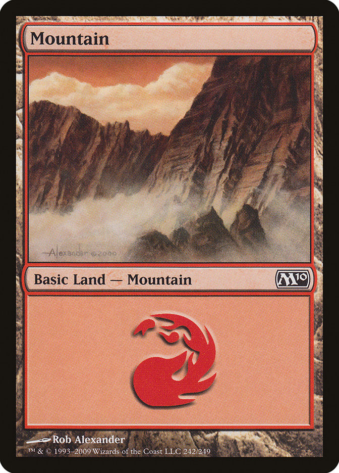 Mountain (242) [Magic 2010] Foil
