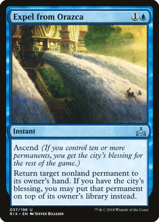 Expel from Orazca [Rivals of Ixalan] Foil
