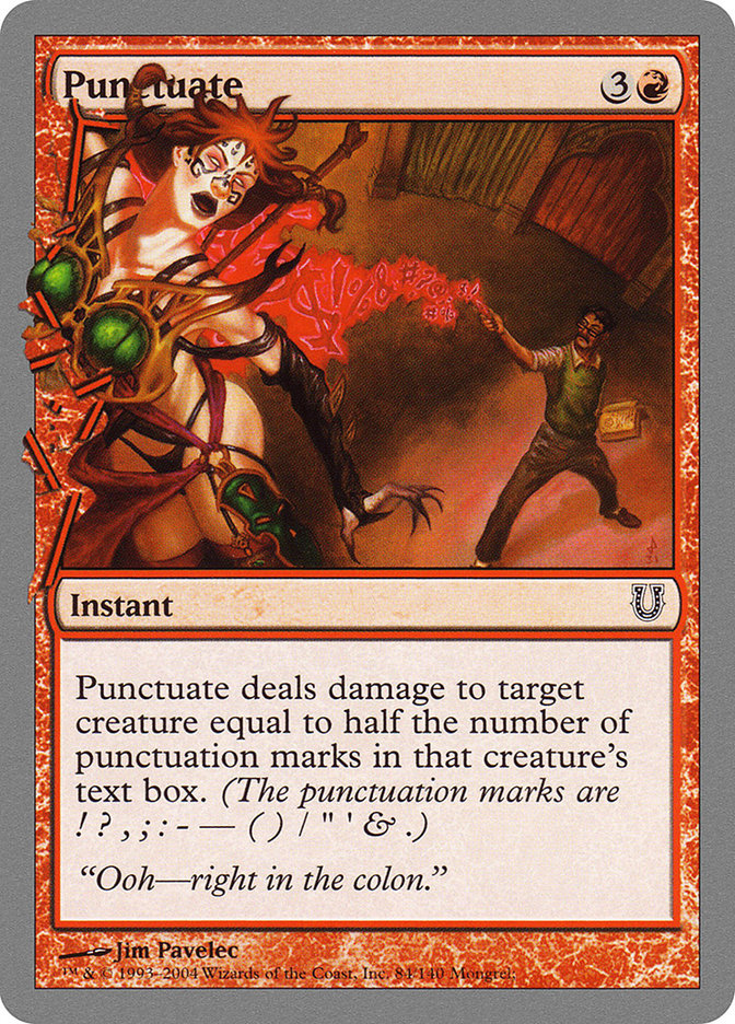 Punctuate [Unhinged] Foil