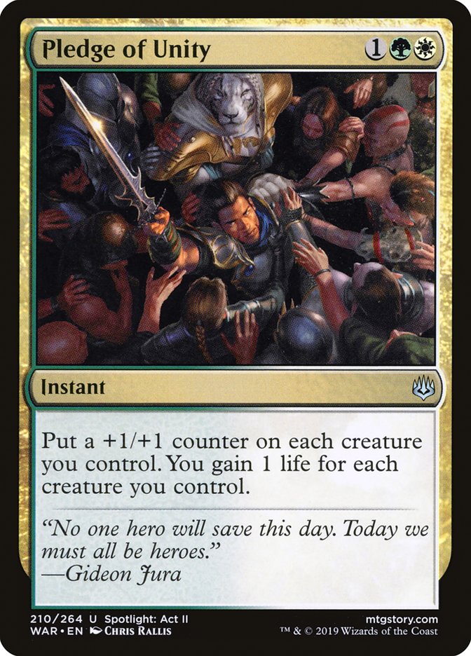 Pledge of Unity [War of the Spark] Foil