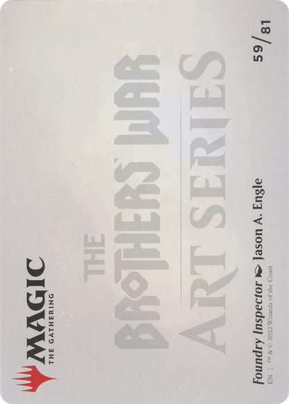 Foundry Inspector // Foundry Inspector  [The Brothers' War Art Series] (Borderless) Foil
