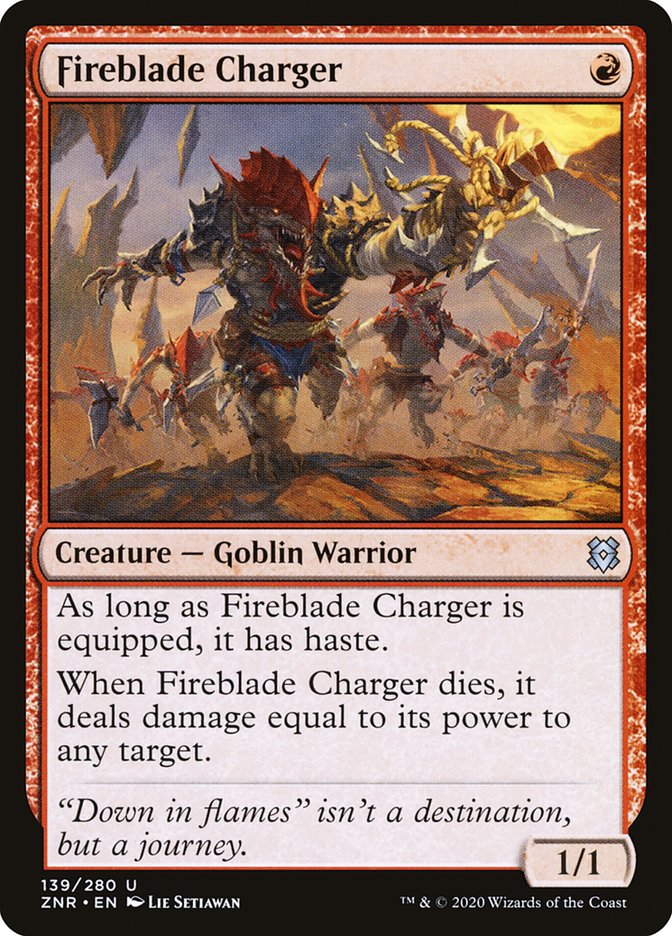Fireblade Charger [Zendikar Rising] Foil
