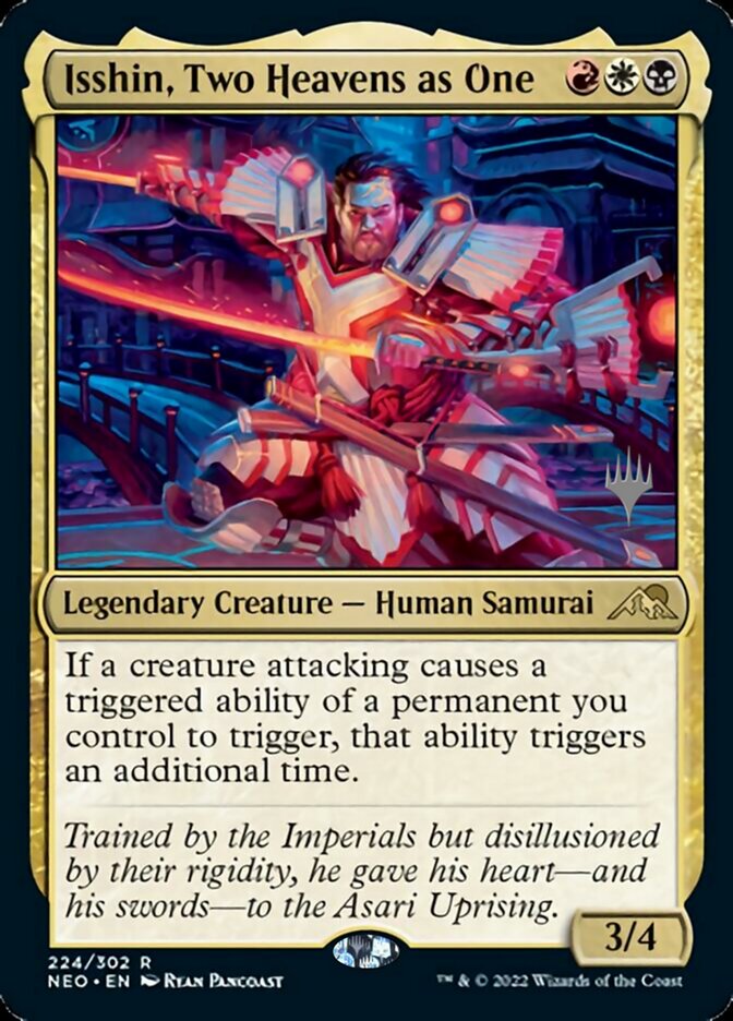 Isshin, Two Heavens as One (Promo Pack) [Kamigawa: Neon Dynasty Promos] Foil