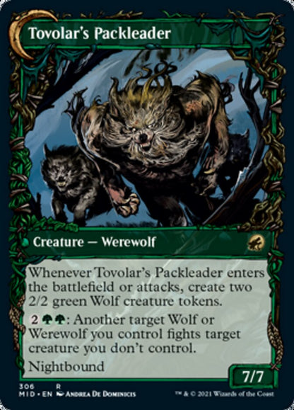 Tovolar's Huntmaster // Tovolar's Packleader (Showcase Equinox) [Innistrad: Midnight Hunt] Foil
