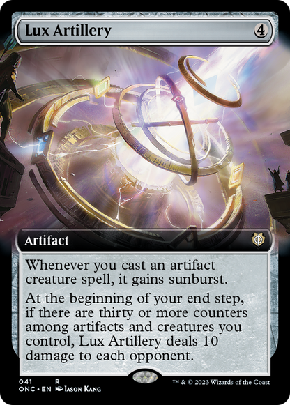 Lux Artillery (Extended Art) [Phyrexia: All Will Be One Commander] Foil