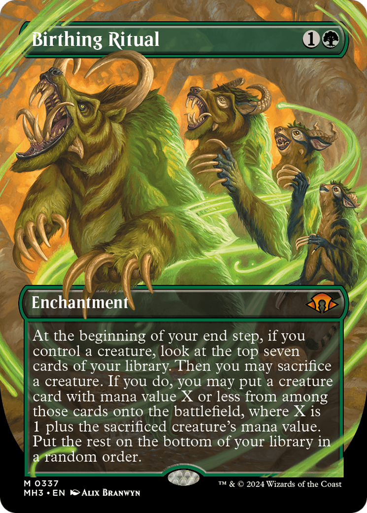 Birthing Ritual (Borderless) [Modern Horizons 3] Foil