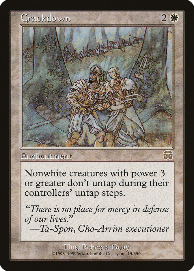 Crackdown [Mercadian Masques] Foil