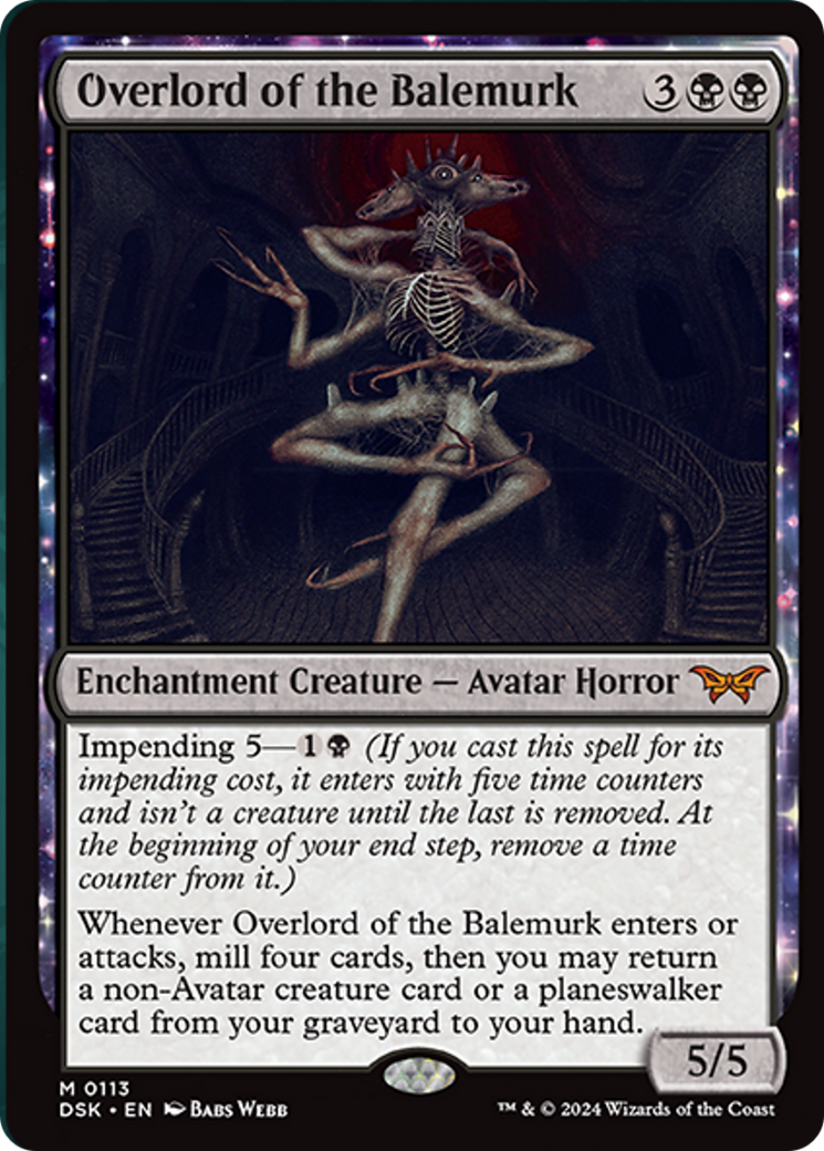 Overlord of the Balemurk [Duskmourn: House of Horror] Foil