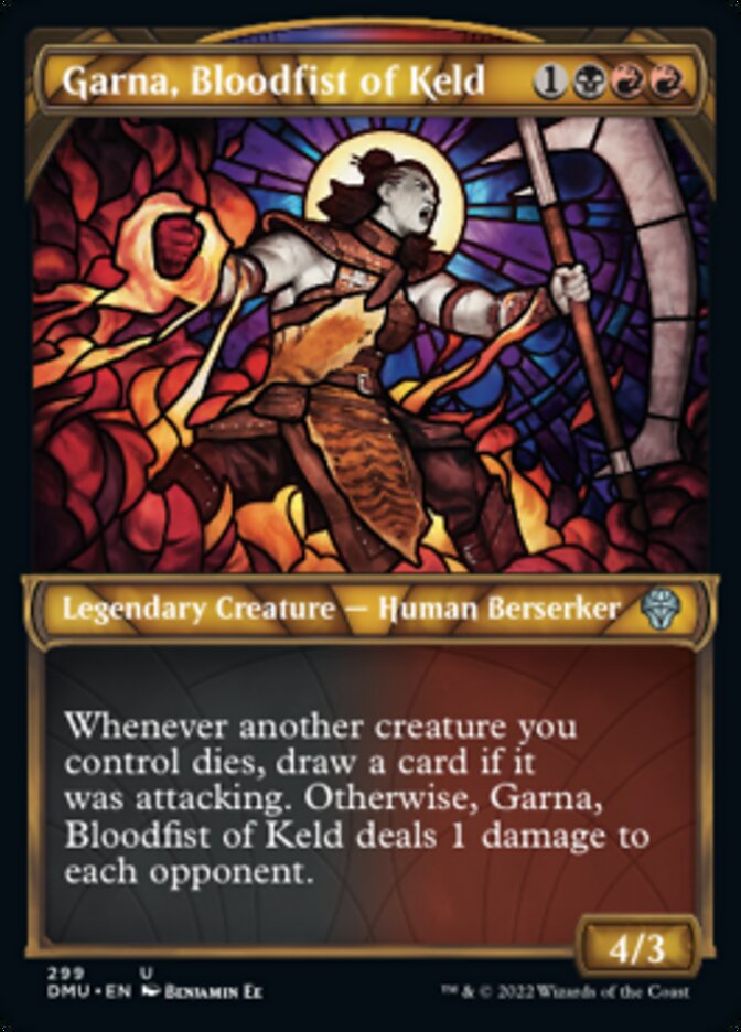 Garna, Bloodfist of Keld (Showcase) [Dominaria United] Foil