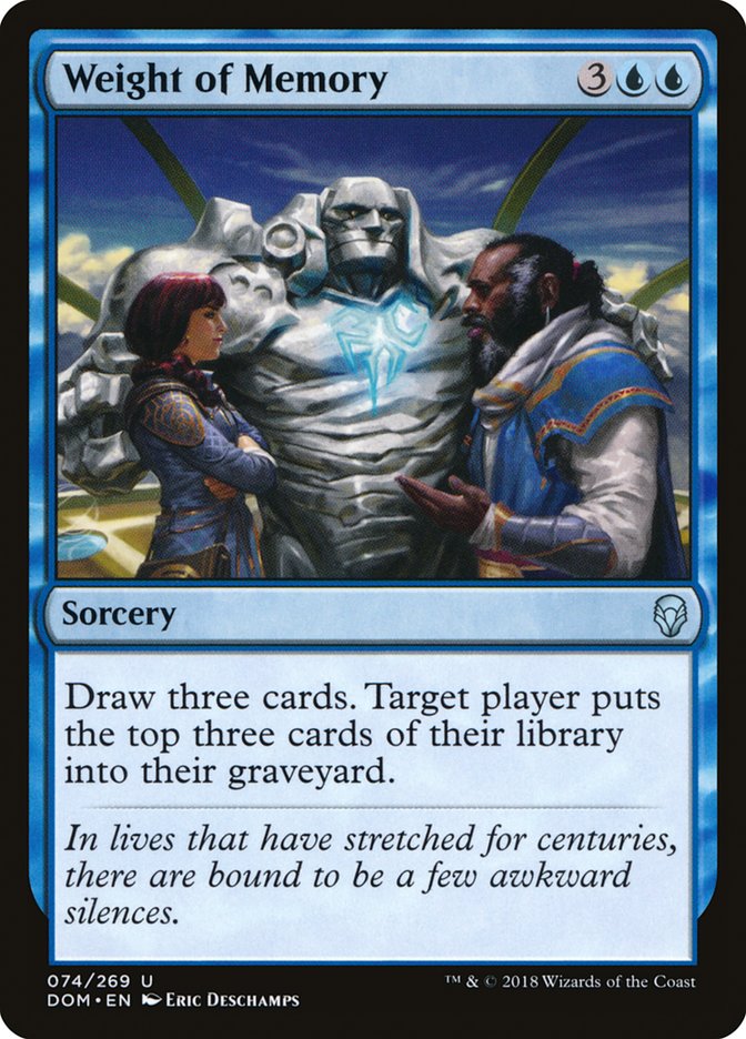 Weight of Memory [Dominaria] Foil