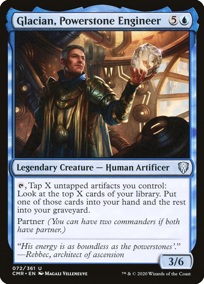 Glacian, Powerstone Engineer [Commander Legends] Foil