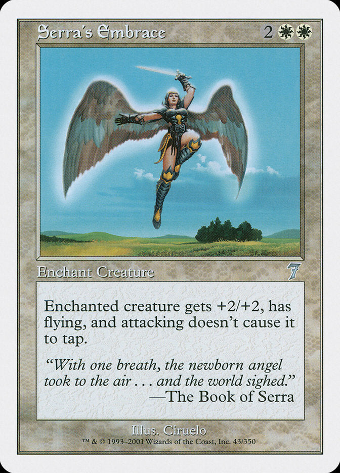 Serra's Embrace [Seventh Edition] Foil
