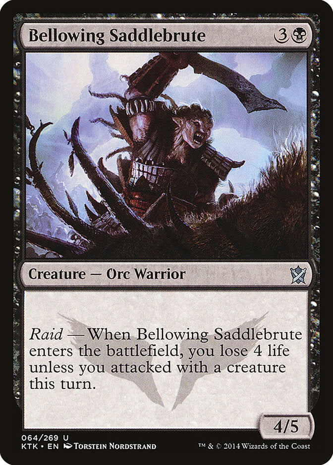 Bellowing Saddlebrute [Khans of Tarkir] Foil