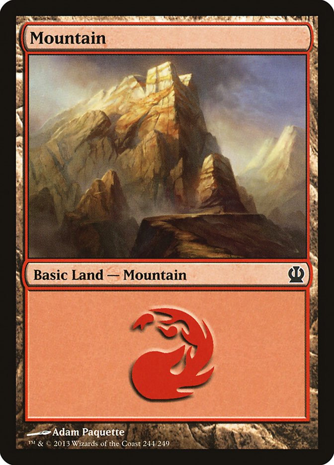 Mountain (244) [Theros] Foil