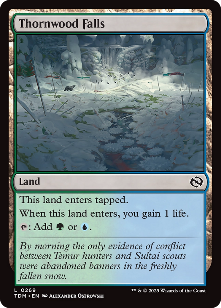 Thornwood Falls [Tarkir: Dragonstorm] Foil
