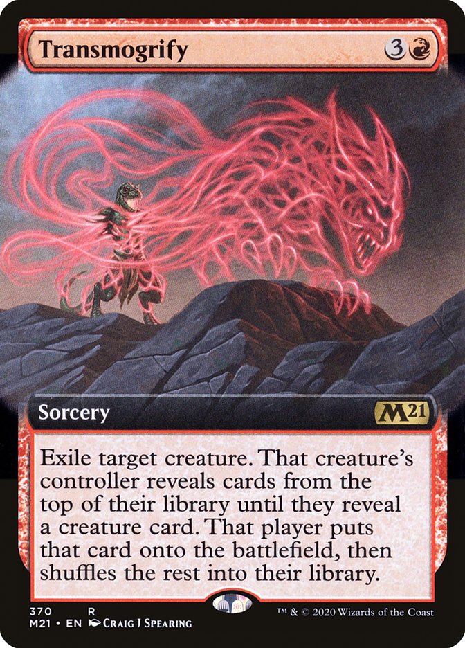 Transmogrify (Extended Art) [Core Set 2021] Foil