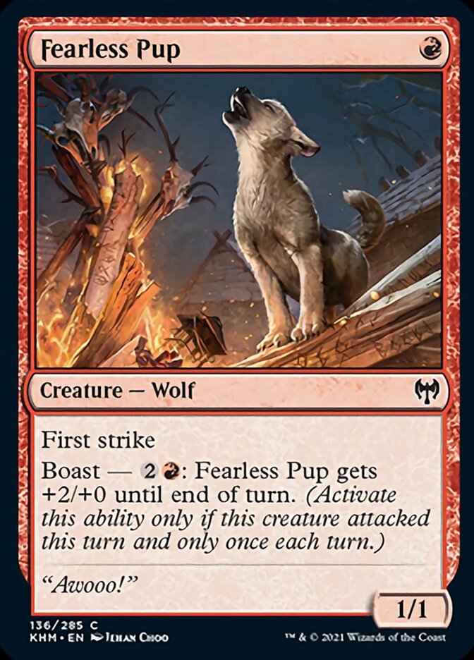 Fearless Pup [Kaldheim] Foil