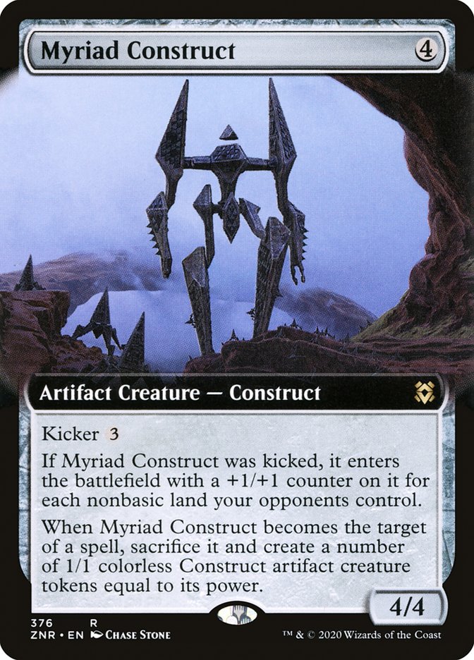 Myriad Construct (Extended Art) [Zendikar Rising] Foil