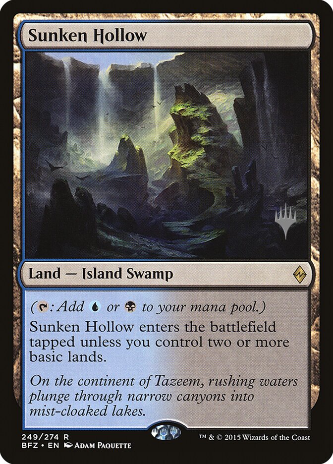 Sunken Hollow [Battle for Zendikar Promos] Foil