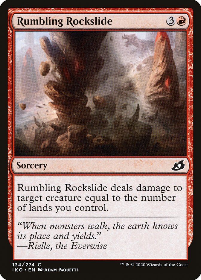 Rumbling Rockslide [Ikoria: Lair of Behemoths] Foil