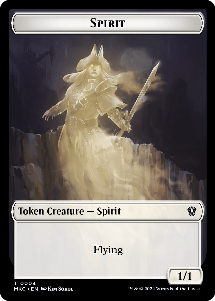 Spirit  [Murders at Karlov Manor Commander Tokens]