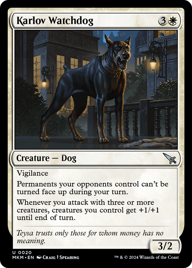 Karlov Watchdog [Murders at Karlov Manor] Foil