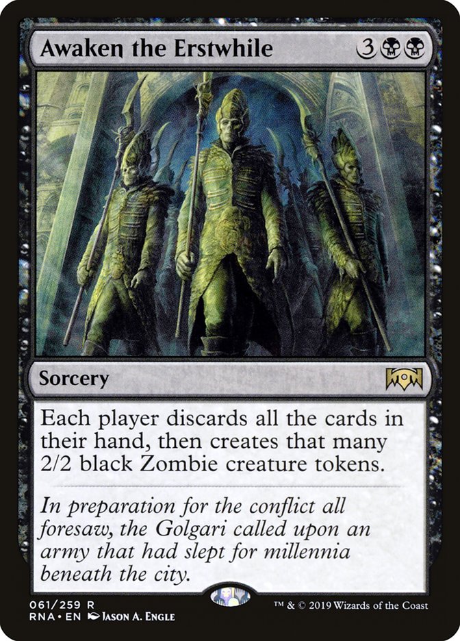 Awaken the Erstwhile [Ravnica Allegiance] Foil