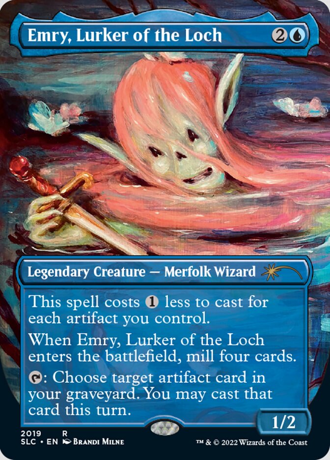 Emry, Lurker of the Loch (Borderless) [Secret Lair 30th Anniversary Countdown Kit] Foil