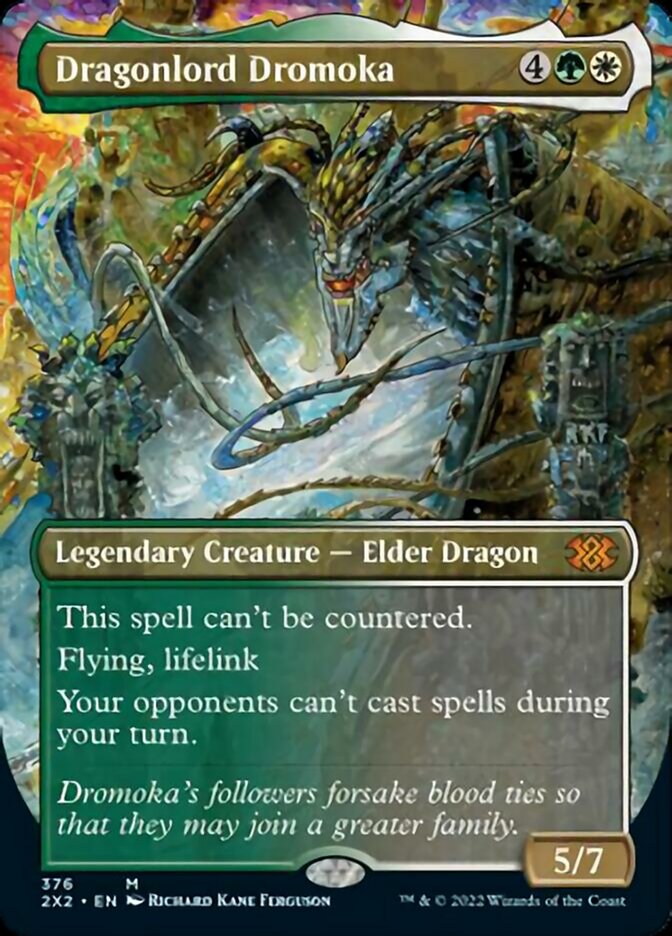 Dragonlord Dromoka (Borderless Alternate Art) [Double Masters 2022] Foil