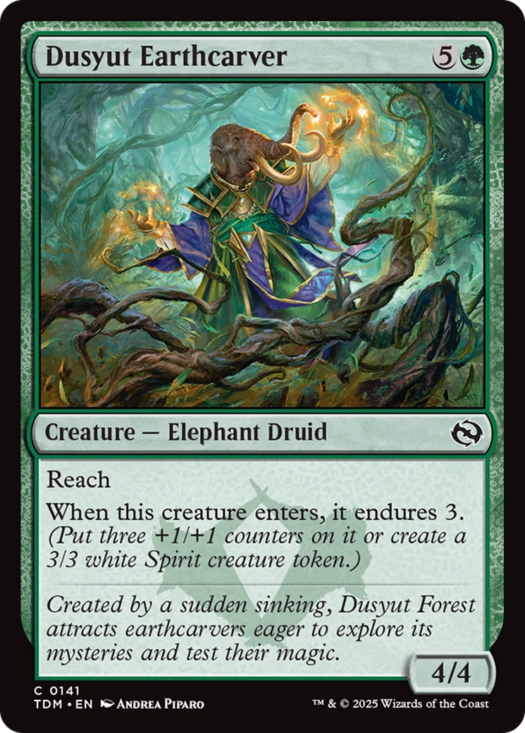 Dusyut Earthcarver [Tarkir: Dragonstorm] Foil