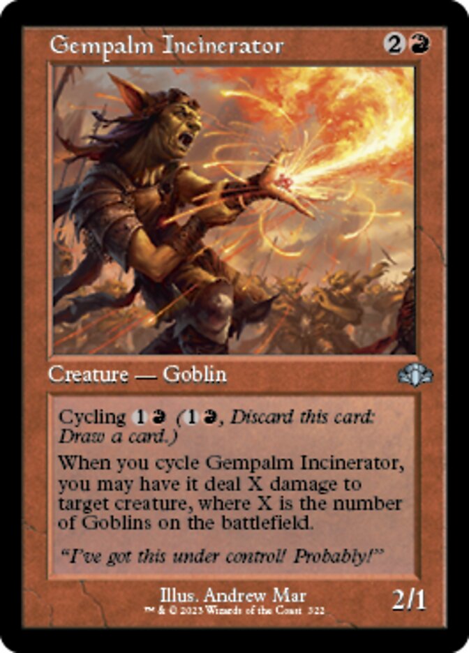 Gempalm Incinerator (Retro) [Dominaria Remastered] Foil
