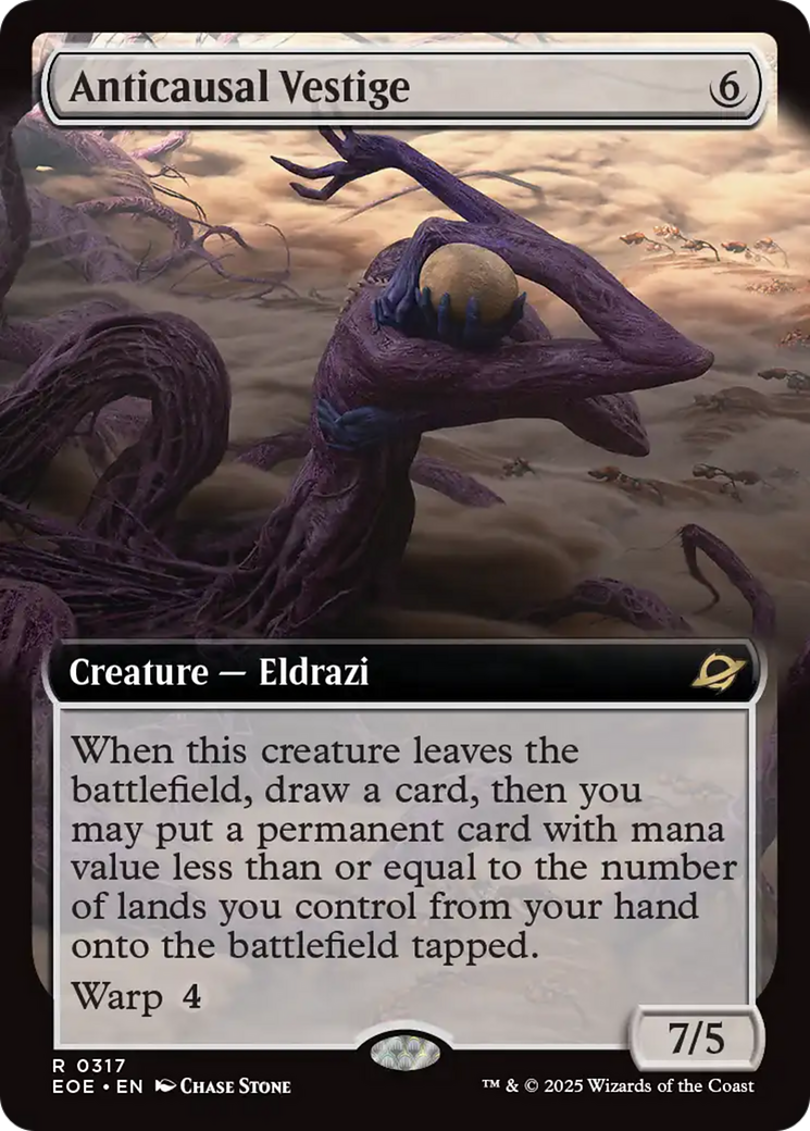 Anticausal Vestige (Extended Art) [Edge of Eternities] Foil