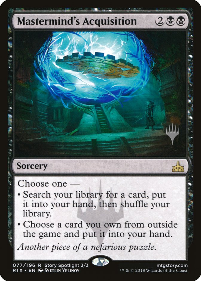 Mastermind's Acquisition (Promo Pack) [Rivals of Ixalan Promos] Foil