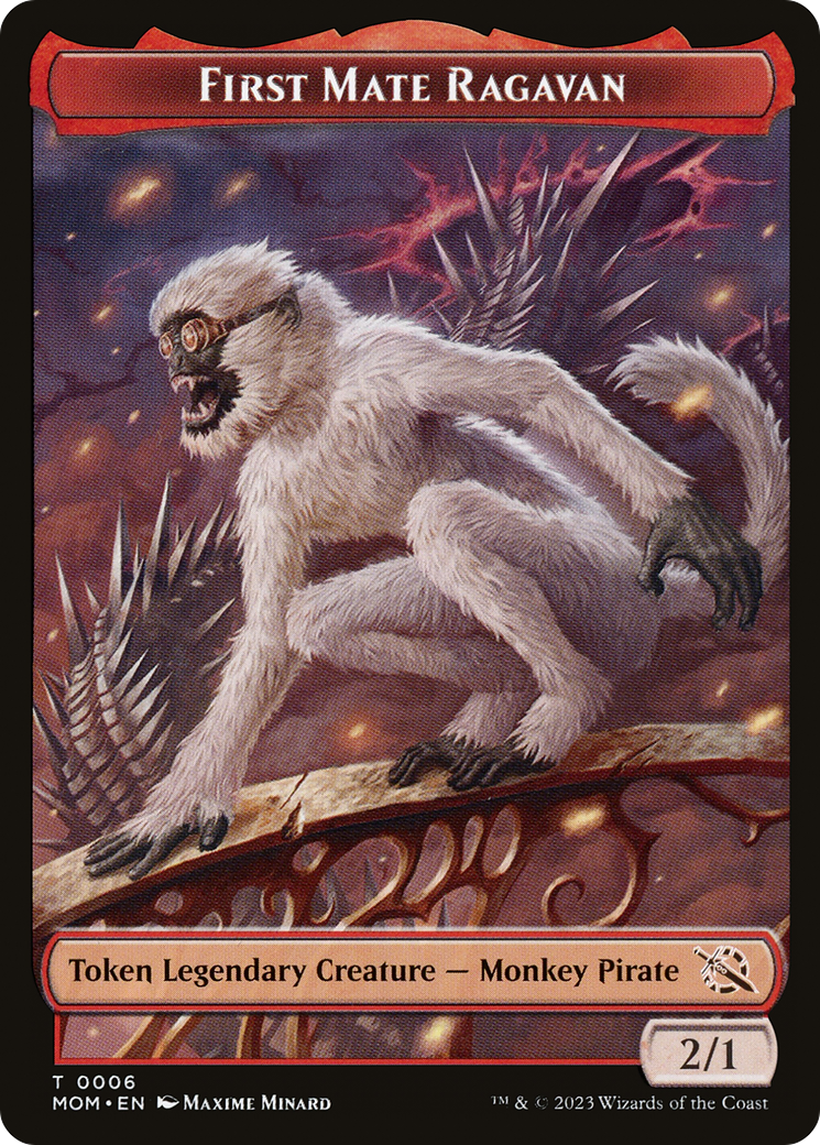 First Mate Ragavan  [March of the Machine Tokens] Foil