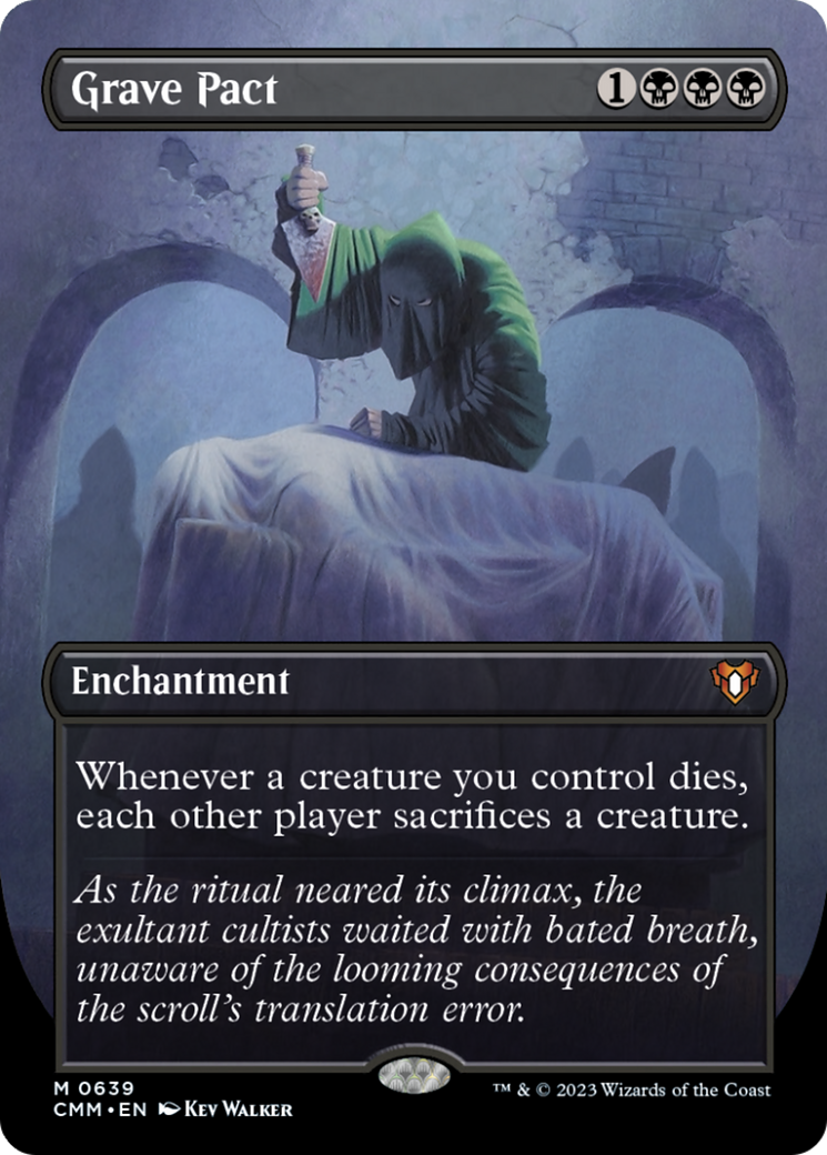 Grave Pact (Borderless Alternate Art) [Commander Masters] Foil