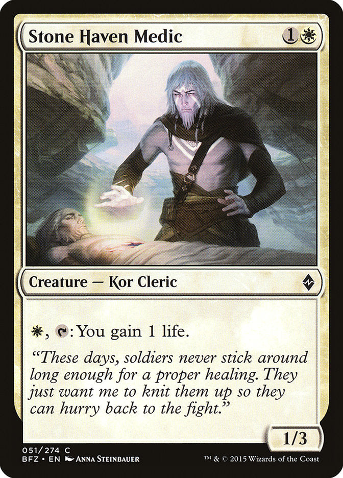 Stone Haven Medic [Battle for Zendikar] Foil