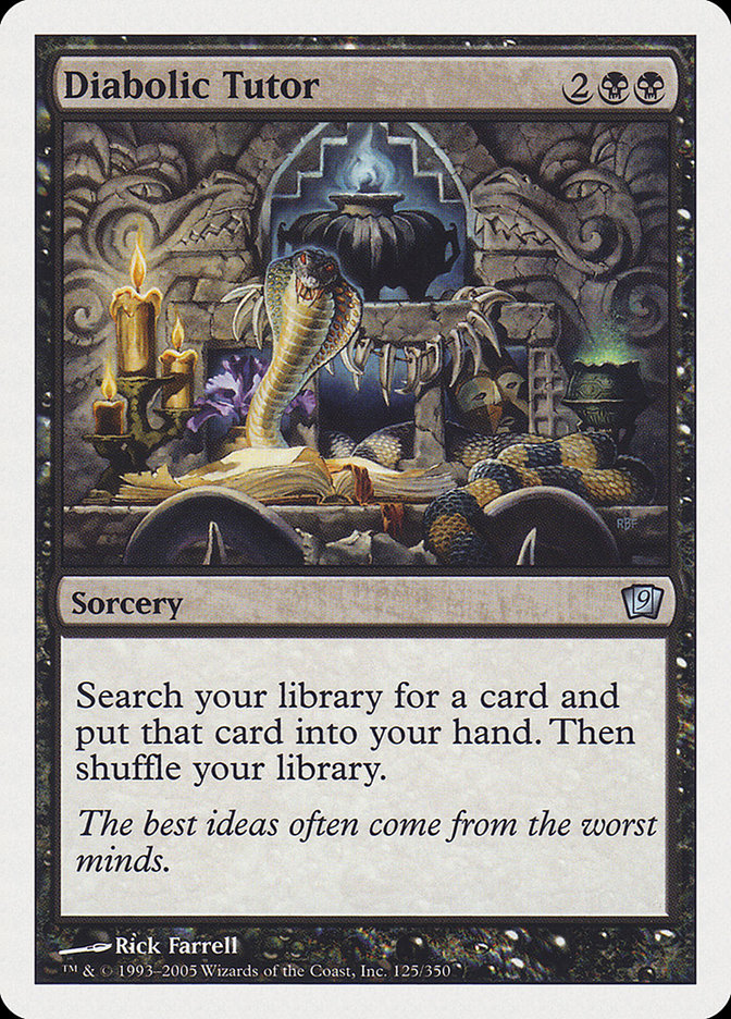 Diabolic Tutor [Ninth Edition] Foil