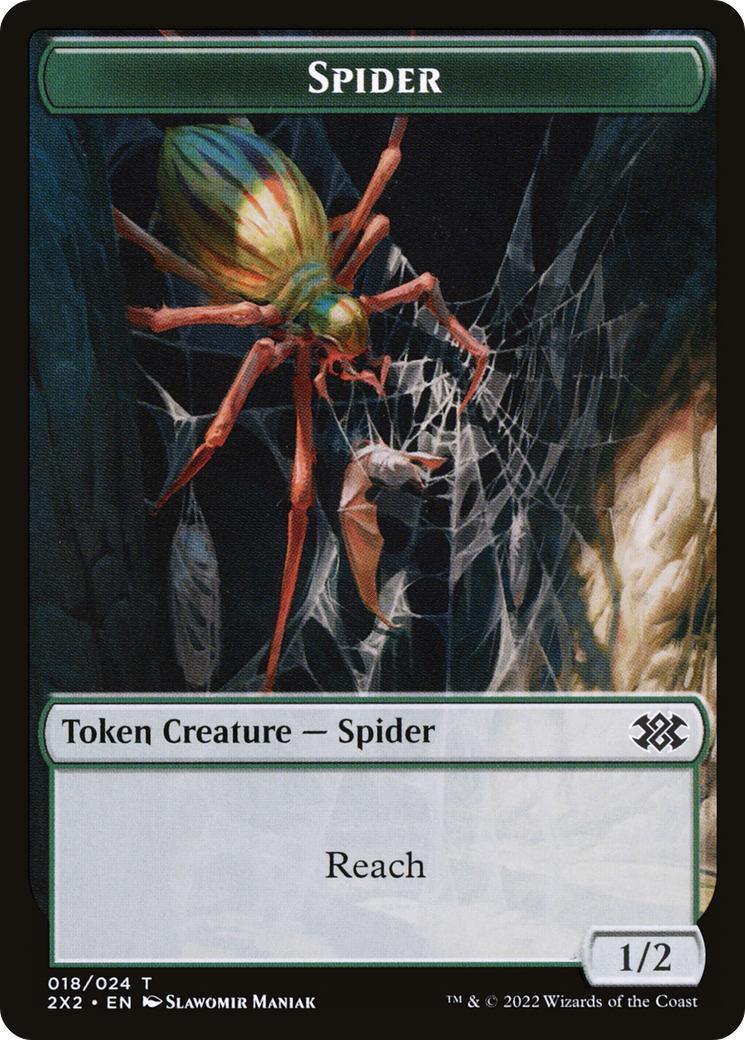 Spider  [Double Masters 2022 Tokens] Foil