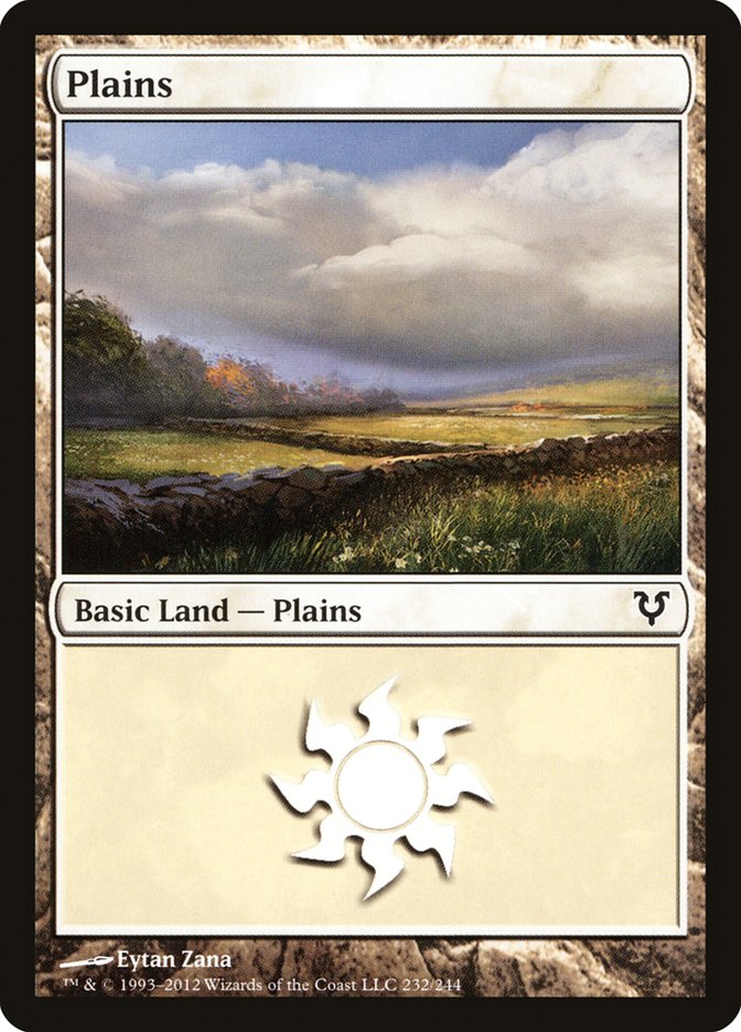 Plains (232) [Avacyn Restored] Foil