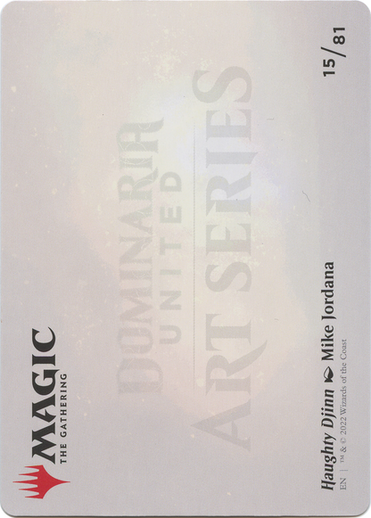 Haughty Djinn // Haughty Djinn  [Dominaria United Art Series] (Borderless)