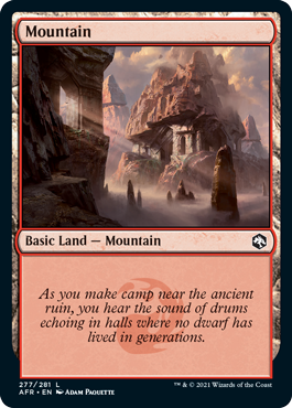 Mountain (277) [Dungeons & Dragons: Adventures in the Forgotten Realms] Foil