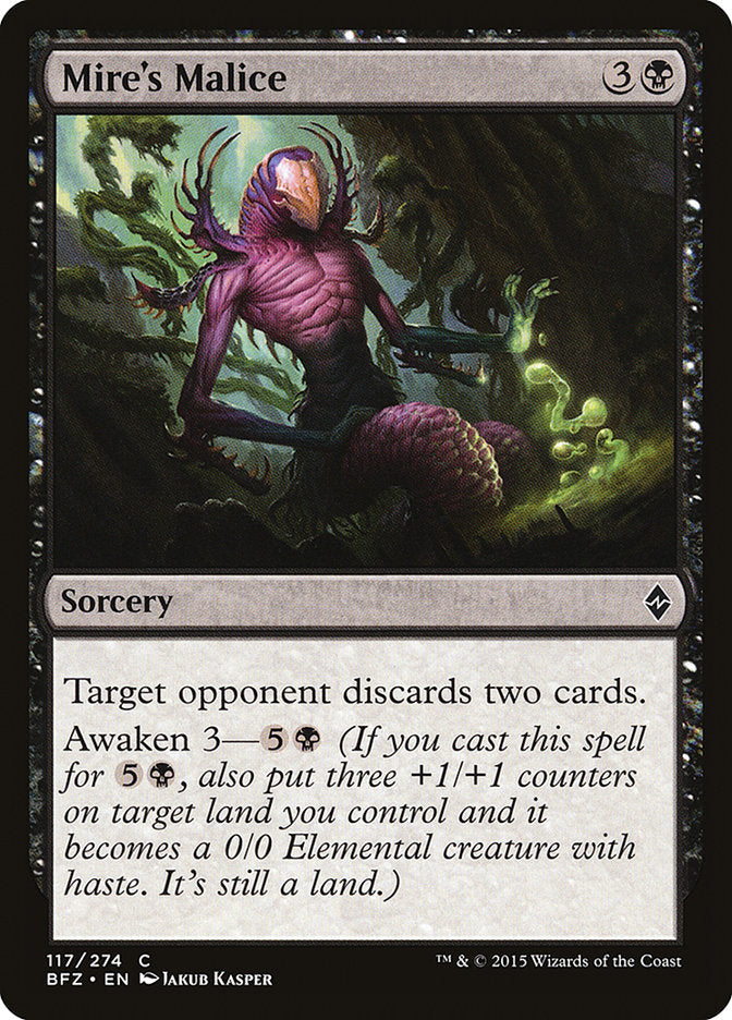 Mire's Malice [Battle for Zendikar] Foil