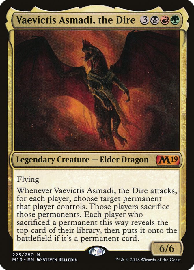 Vaevictis Asmadi, the Dire [Core Set 2019] Foil