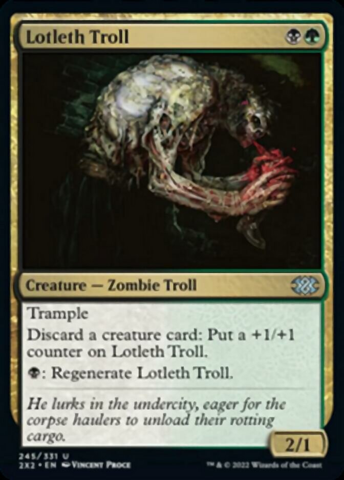 Lotleth Troll [Double Masters 2022] Foil