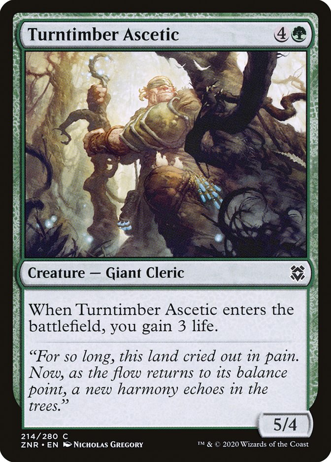 Turntimber Ascetic [Zendikar Rising] Foil