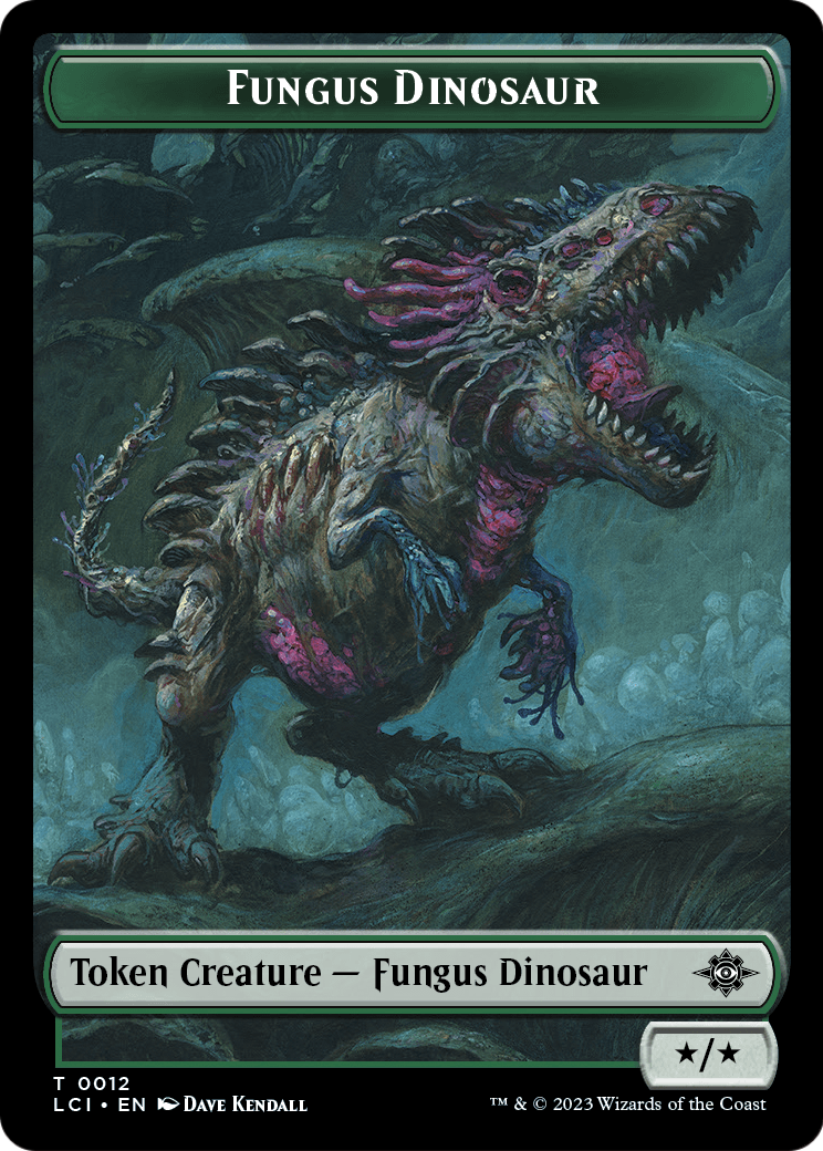Fungus Dinosaur  [The Lost Caverns of Ixalan Tokens]