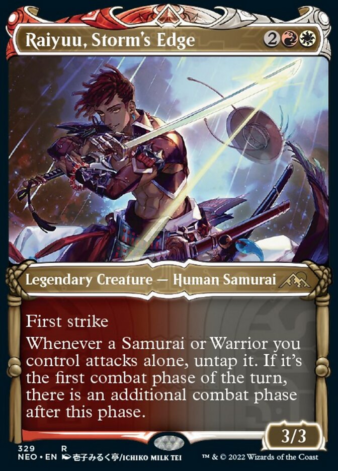 Raiyuu, Storm's Edge (Showcase Samurai) [Kamigawa: Neon Dynasty] Foil