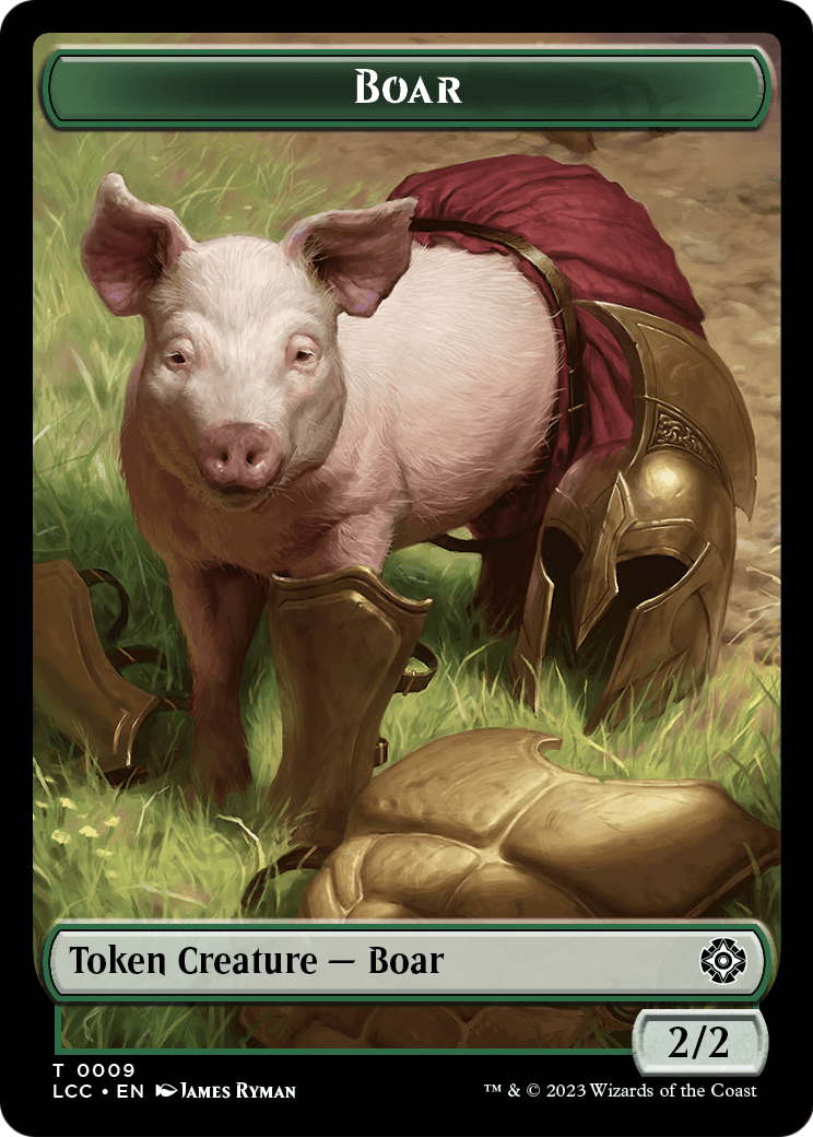 Boar  [The Lost Caverns of Ixalan Commander Tokens] Foil